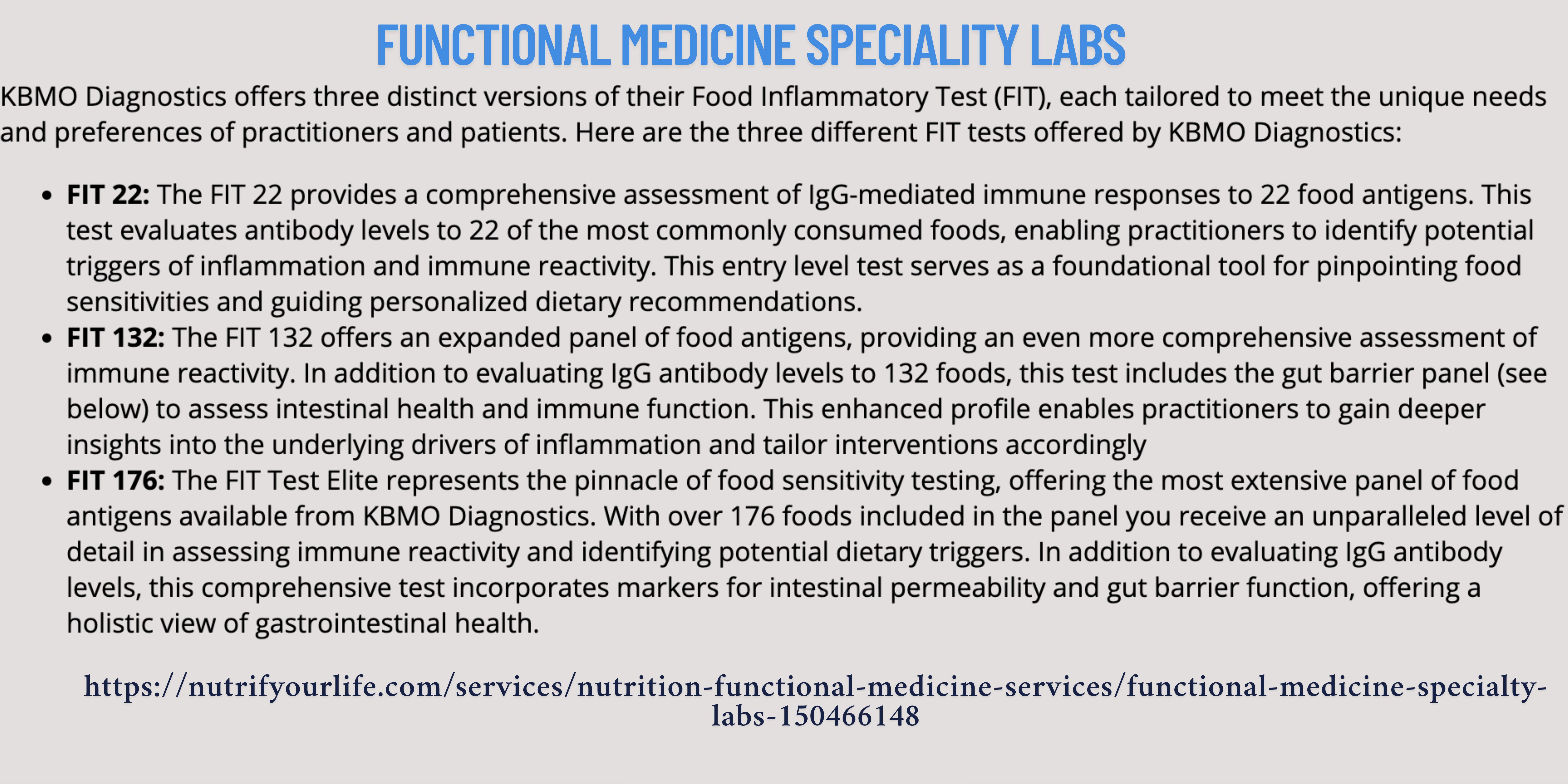 Functional Nutrition Resources